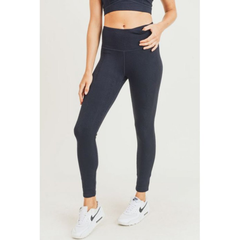 Textured Snake Jacquard TACTEL® Highwaist Leggings
